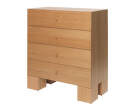 Komoda Kuben Drawers 1x4, natural oak