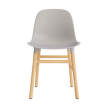 Židle Form, warm grey/oak
