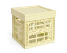 Plastové víko Colour Crate Cube/Square M, light yellow