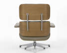 Křeslo Eames Lounge Chair Cherry, Leather Natural F78 dark sand
