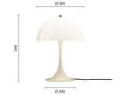 Stolní lampa Panthella 320, opal beige