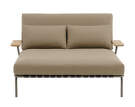 Lehátko Settle Lounge Bed, Ribbed Weave 5/taupe
