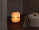 Stojací lampa Lucén, oiled oak