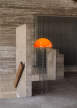 Stojací lampa Wire, chrome/orange