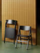 Skládací židle Backflip, anthracite lacquered beech