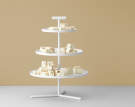 Glaze 3 Tier Stand Cream