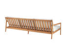 Outdoor sofa Jack, 265 cm, teak / Off White