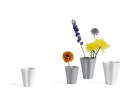 Iris Vase L grey