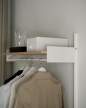 Policová sestava Wardrobe Shelf 1, white/white