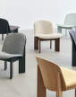 kresla-Chisel Lounge Chair, black / Hallingdal 166