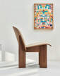 kreslo-Chisel Lounge Chair, walnut / Linara 216