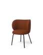 zidle-Rico Dining Chair Tonus, red brown/black