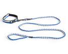 voditko-HAY Dogs Leash Braided, off-white/blue