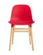 zidle-Form Chair Oak, bright red