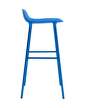 stolicka-Form Bar Chair 75 cm Steel, bright blue