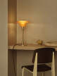 Stolní lampa PH 3/2, aged brass/yellow glass