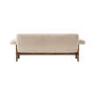 Pohovka Brasilia, Sheepskin nature/walnut