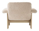 Křeslo Brasilia Low Back, Sheepskin nature/natural oak