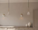 Závěsné svítidlo Anoli Spot, nordic gold/white