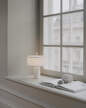 Přenosná stolní lampa Margin, white canvas