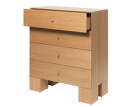 Komoda Kuben Drawers 1x4, natural oak