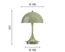 Přenosná lampa Panthella 160 V3, opaque moss green