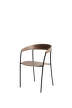 Židle Missing Armchair, lacquered walnut