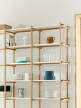 Policový systém Woody High, almond white