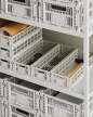Úložný box Colour Crate Oblong Mini, grey-1