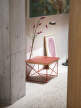 Occasional Table LTR Linoleum Dark Brick, Eames classic red