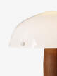 Stolní lampa Herman SHY3, Opal Glass w. Walnut & Cream Marble
