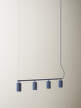 Závěsná lampa Donna Line 120, midnight blue
