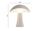 Přenosná lampa Rumee 220, earth grey