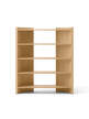 Police Crescent Shelving High, oak