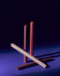 Svíčky Hexagon Candle set 4ks, berry
