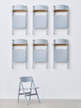 Skládací židle Backflip, cloud blue lacquered beech