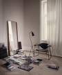 Adnet rectangulaire - L - tan_Gräshoppa floor lamp - jet black_Masculo lounge chair - black leather_result