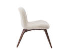 Goose Lounge Chair Dark Stained Oak, Sheepskin Off white