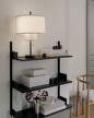 Policová sestava Wall Shelf 900, black ash/black