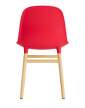 zidle-Form Chair Oak, bright red