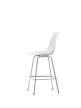 Barová židle Eames Plastic Low, cotton white/chrome