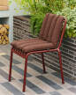 Prošívaný podsedák Palissade Chair and Armchair Soft Quilted Cushion, iron red
