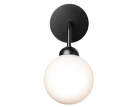 Nástěnná lampa Apiales, satin black/opal