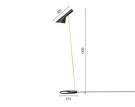 Stojací lampa AJ, black/brass