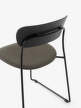 Židle Pavilion AV52, black oak/Fuse 351