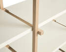 Policový systém Woody High, almond white