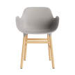 Židle Form s područkami, warm grey/oak