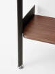 Policová sestava Rombe, anthracite/lacquered walnut