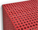 Skříňka Perforated Cabinet, wine red