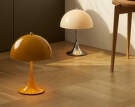 Přenosná lampa Panthella 250, chrome opal beige